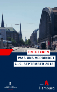 Tag des offenen Denkmals 2018, Entdecken was uns verbindet, 7.-9. September 2018