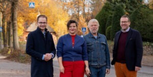 Niclas Heins (CDU) Hannah Schneehage (SPD), Uwe Halpap (Grüne) und Finn-Ole Ritter (FDP)